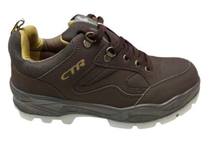 CTR Trekking Shoes Anti-Skid Hiking Shoes Slip Resistant Mountain Boots in Action Trekking (Brown) OD-1