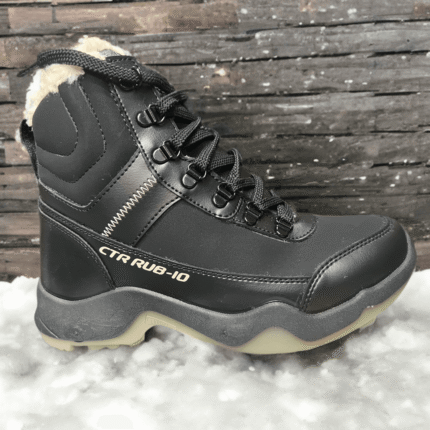 CTR High-Ankle Waterproof Snow-Proof Trekking Shoes with Warm Fur Lining – Ultimate Comfort for Winter Adventures